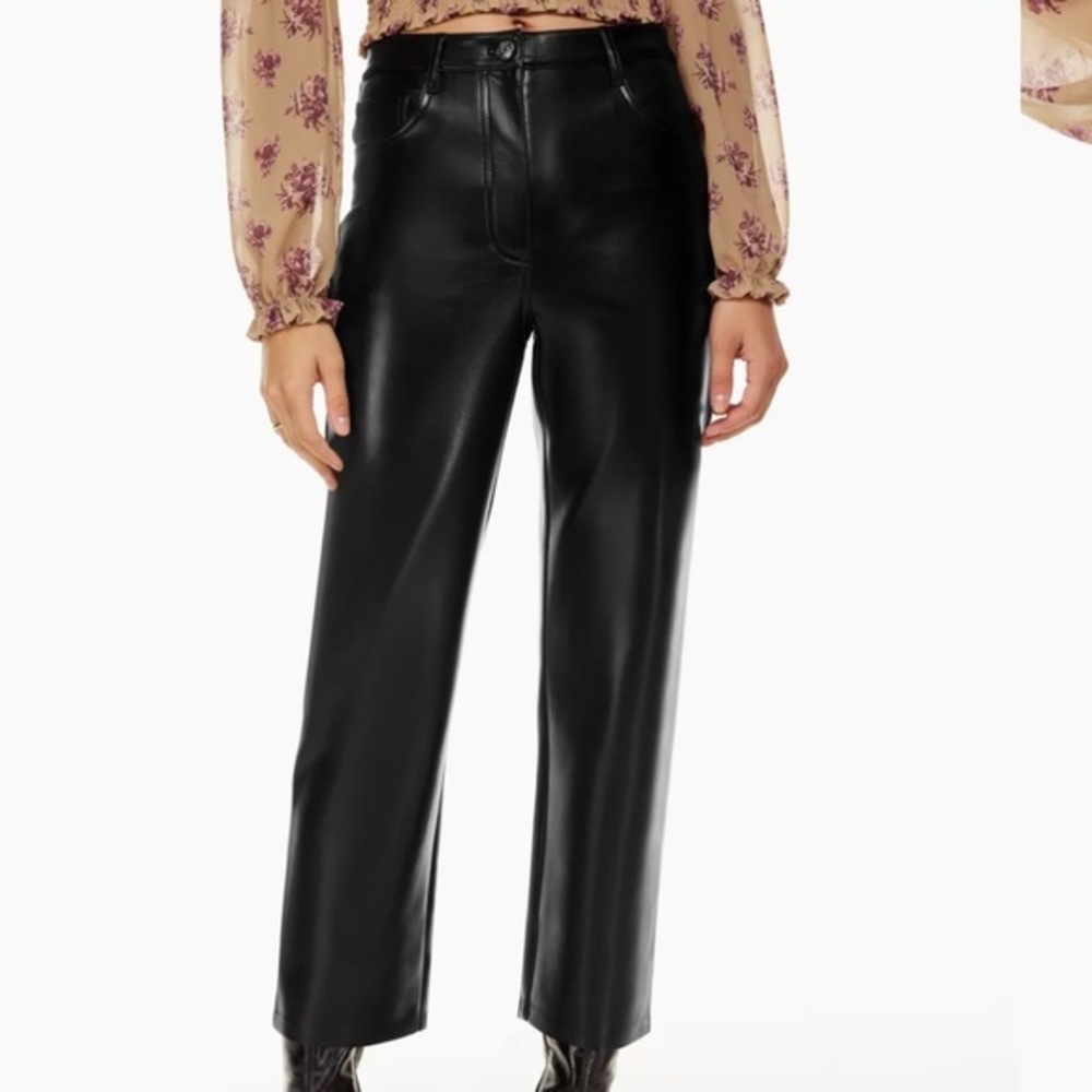 Aritzia Wilfred Melina Cropped Pant Black Size 0